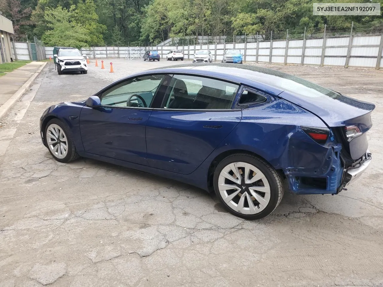 2022 Tesla Model 3 VIN: 5YJ3E1EA2NF192097 Lot: 71992374