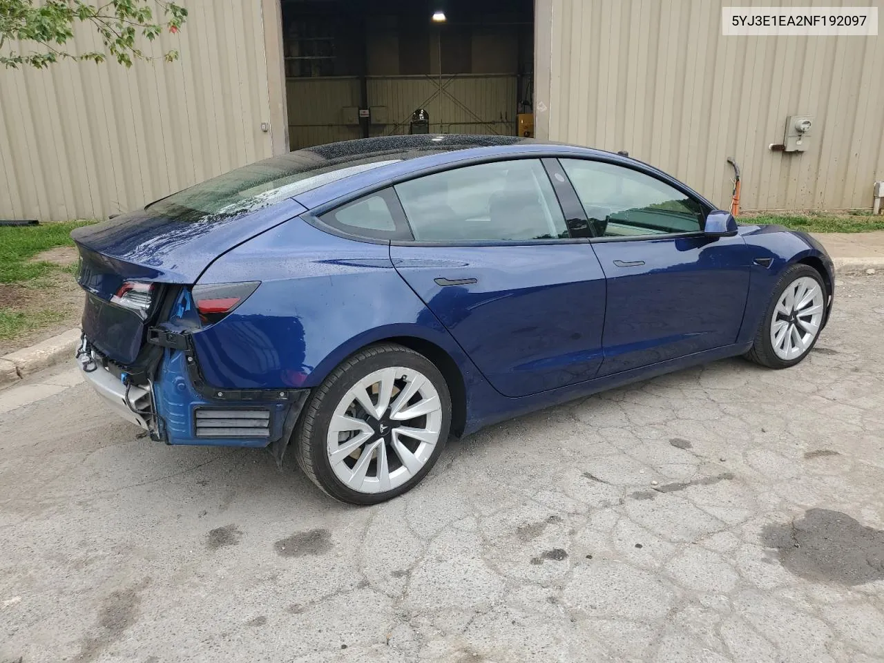 2022 Tesla Model 3 VIN: 5YJ3E1EA2NF192097 Lot: 71992374