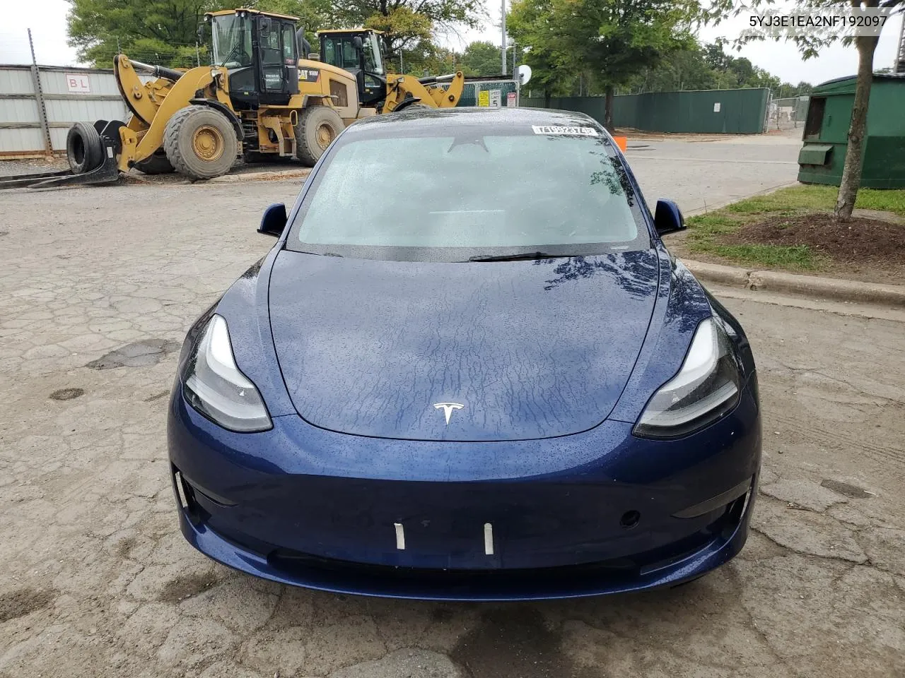 2022 Tesla Model 3 VIN: 5YJ3E1EA2NF192097 Lot: 71992374