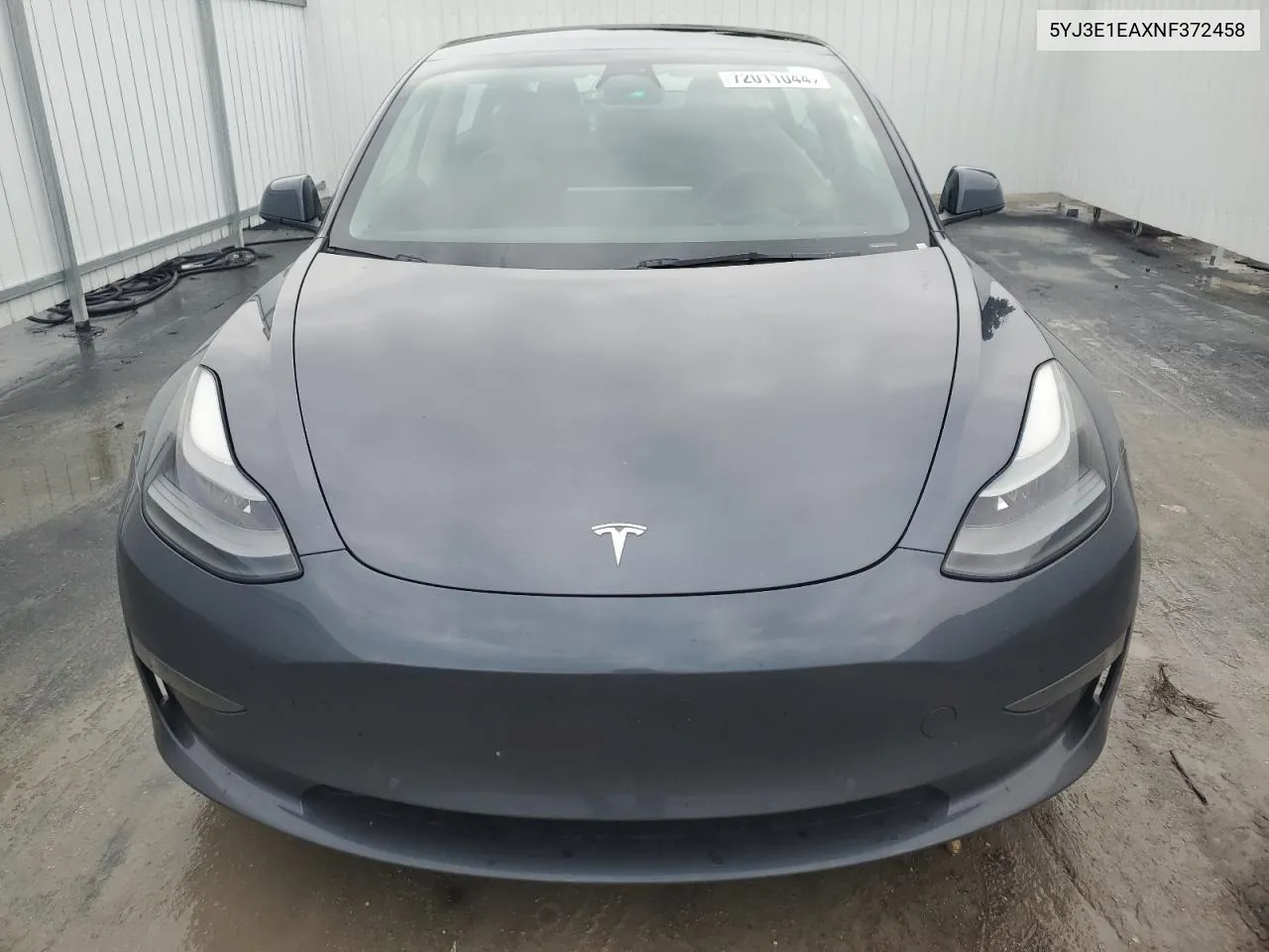 2022 Tesla Model 3 VIN: 5YJ3E1EAXNF372458 Lot: 72011044