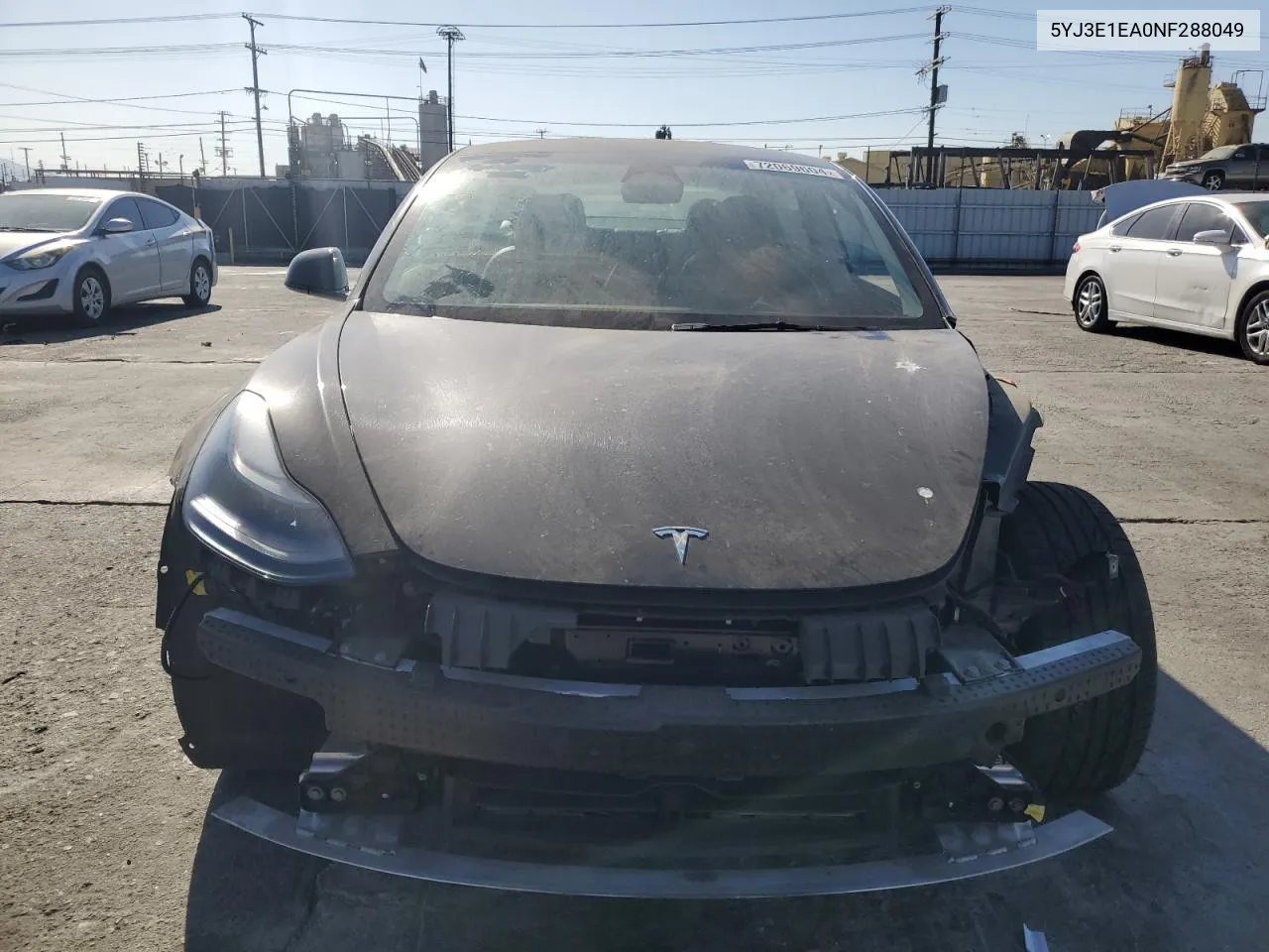 5YJ3E1EA0NF288049 2022 Tesla Model 3