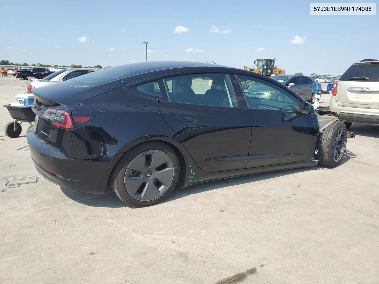 2022 Tesla Model 3 VIN: 5YJ3E1EB9NF174088 Lot: 72130784