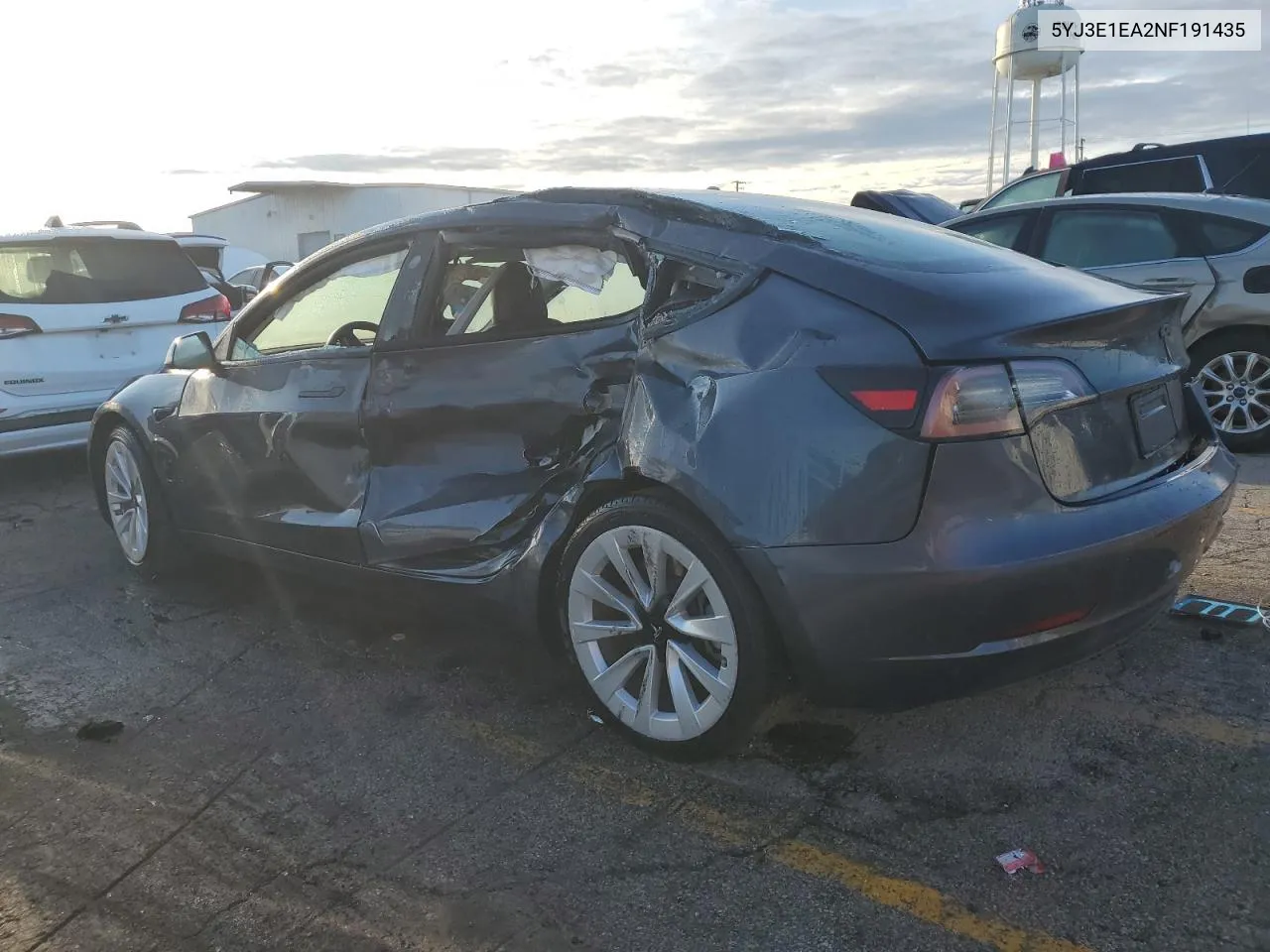 5YJ3E1EA2NF191435 2022 Tesla Model 3