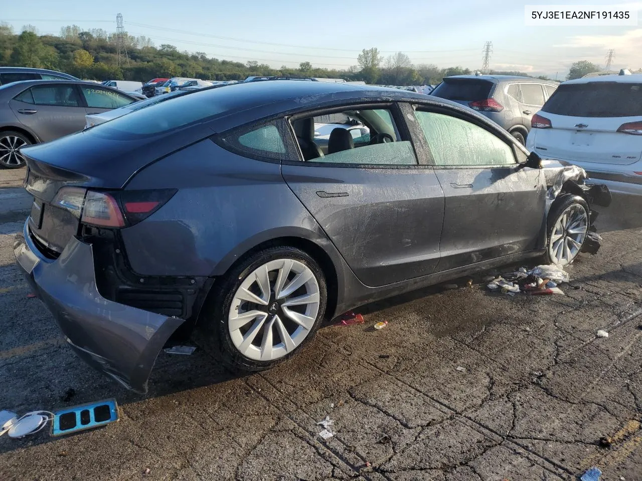 5YJ3E1EA2NF191435 2022 Tesla Model 3