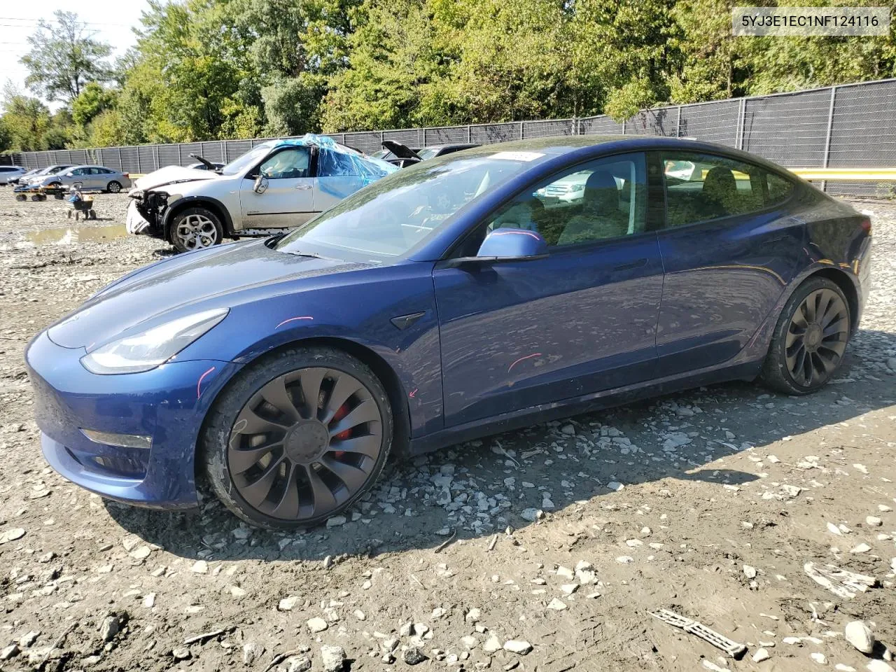 5YJ3E1EC1NF124116 2022 Tesla Model 3