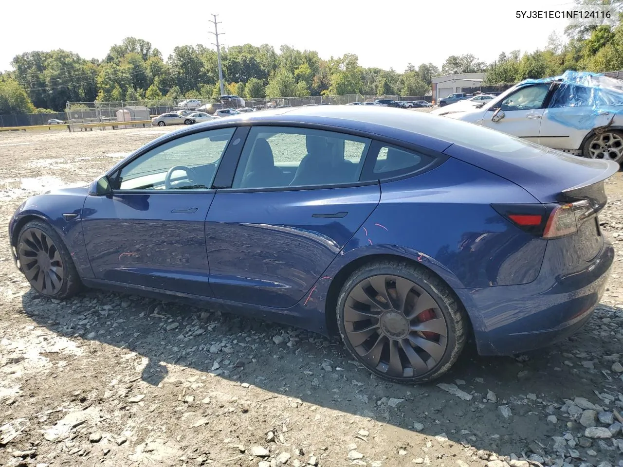 2022 Tesla Model 3 VIN: 5YJ3E1EC1NF124116 Lot: 72268804