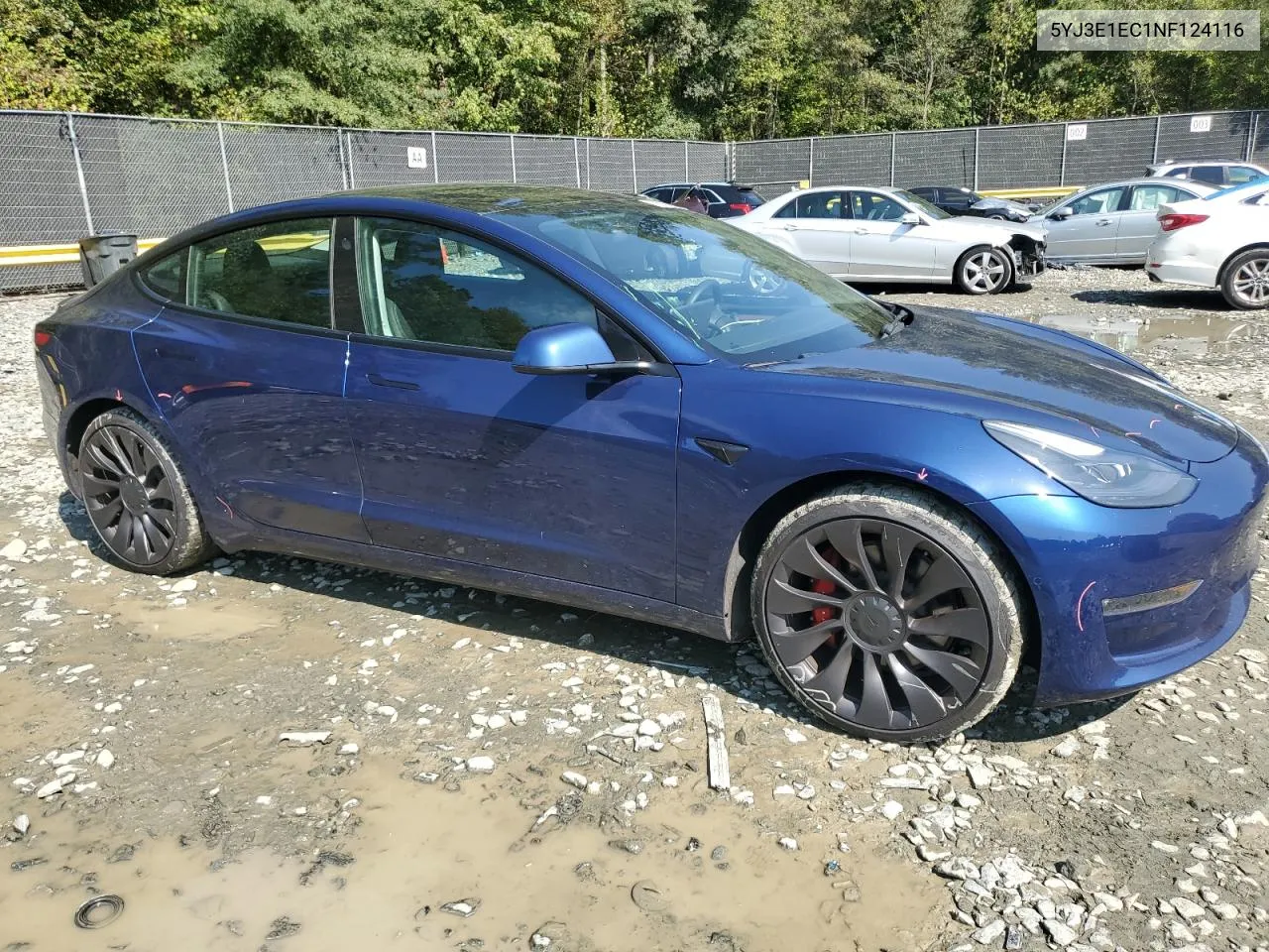 2022 Tesla Model 3 VIN: 5YJ3E1EC1NF124116 Lot: 72268804