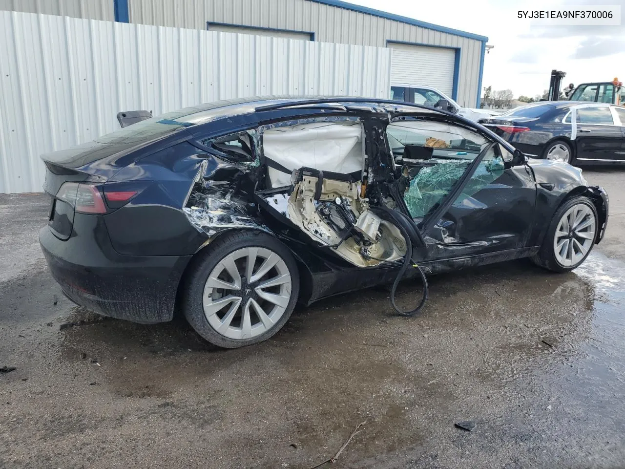 2022 Tesla Model 3 VIN: 5YJ3E1EA9NF370006 Lot: 72398504