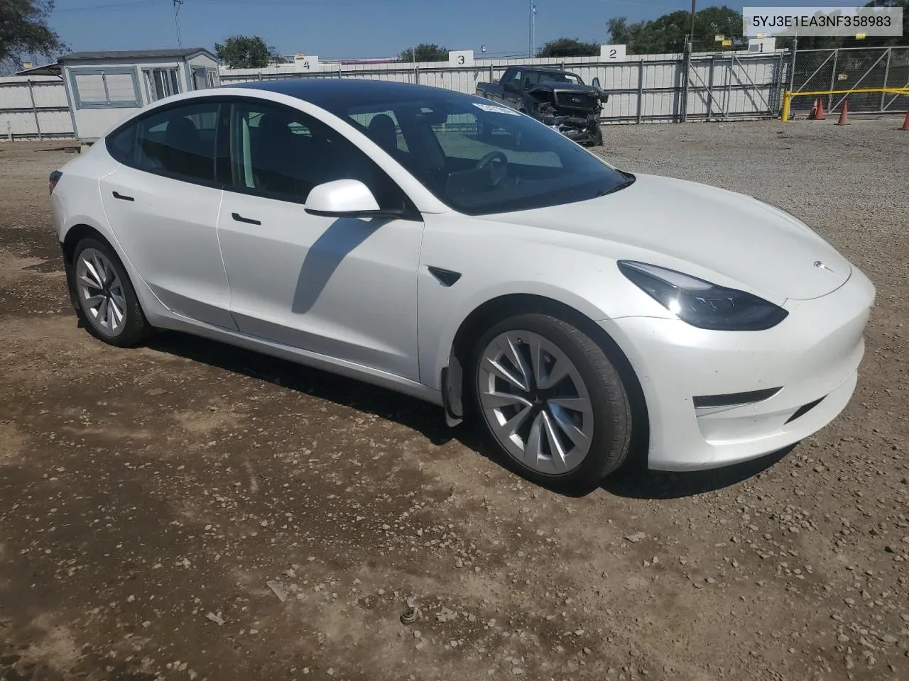 5YJ3E1EA3NF358983 2022 Tesla Model 3