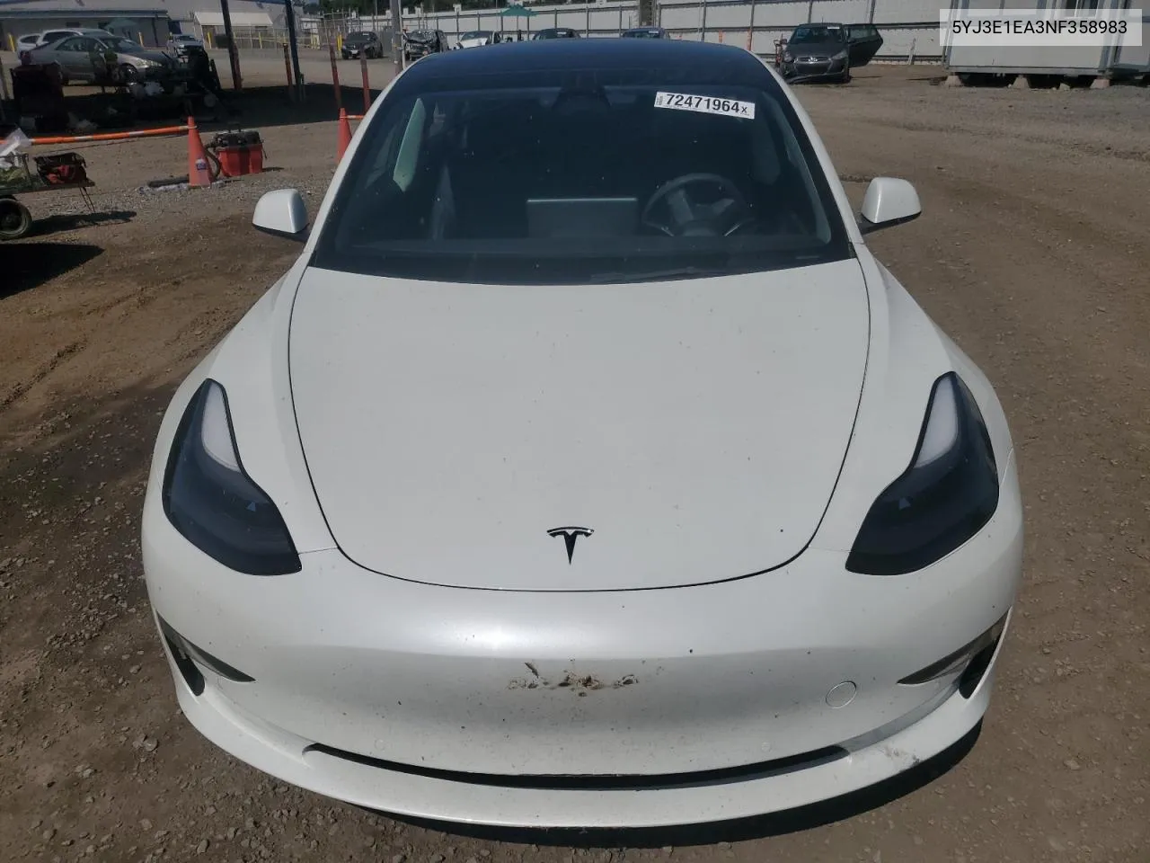 2022 Tesla Model 3 VIN: 5YJ3E1EA3NF358983 Lot: 72471964