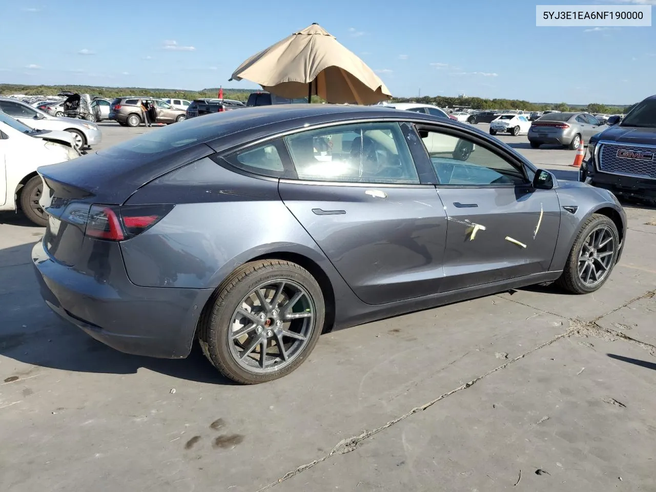 5YJ3E1EA6NF190000 2022 Tesla Model 3