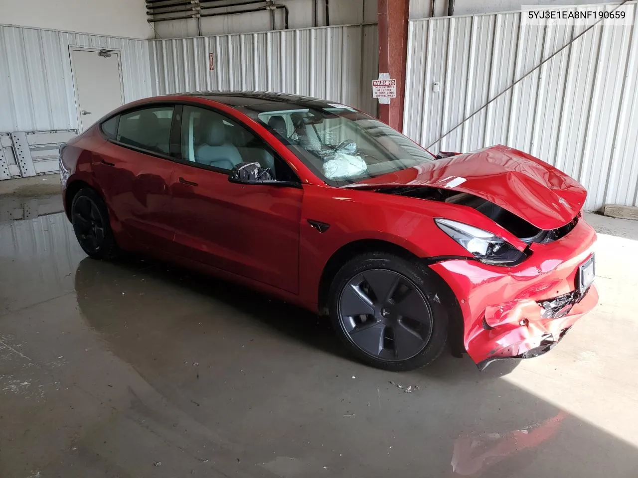 2022 Tesla Model 3 VIN: 5YJ3E1EA8NF190659 Lot: 72605894