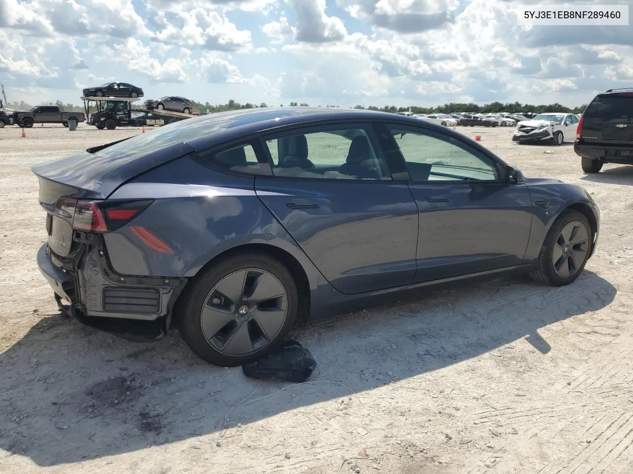 5YJ3E1EB8NF289460 2022 Tesla Model 3