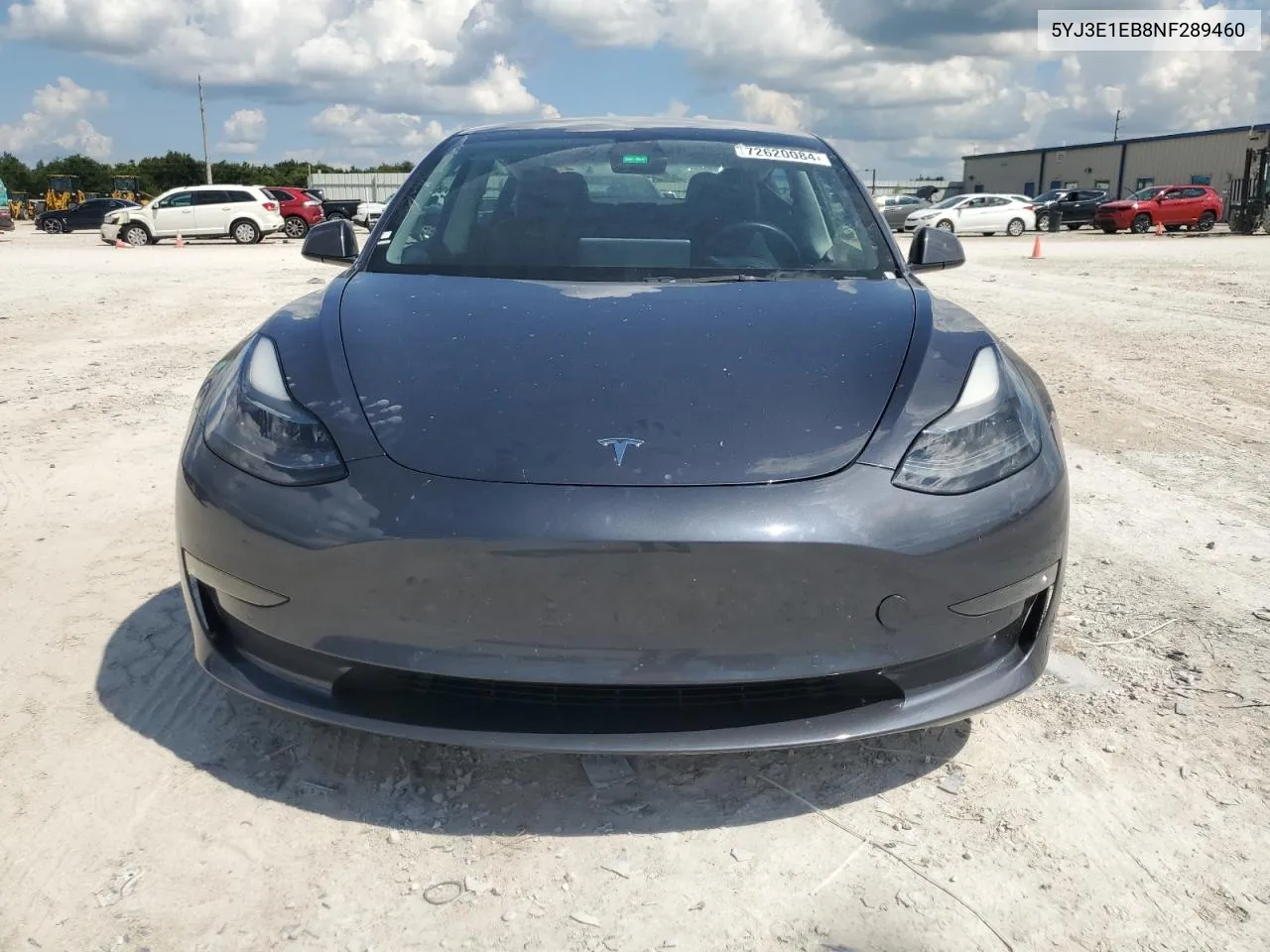 2022 Tesla Model 3 VIN: 5YJ3E1EB8NF289460 Lot: 72620084