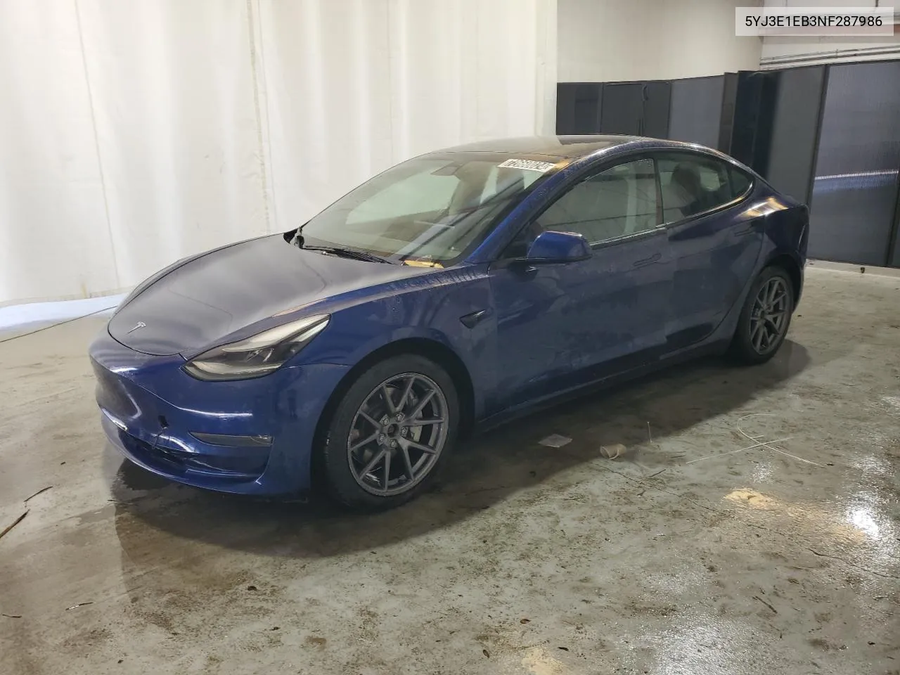 2022 Tesla Model 3 VIN: 5YJ3E1EB3NF287986 Lot: 72660024