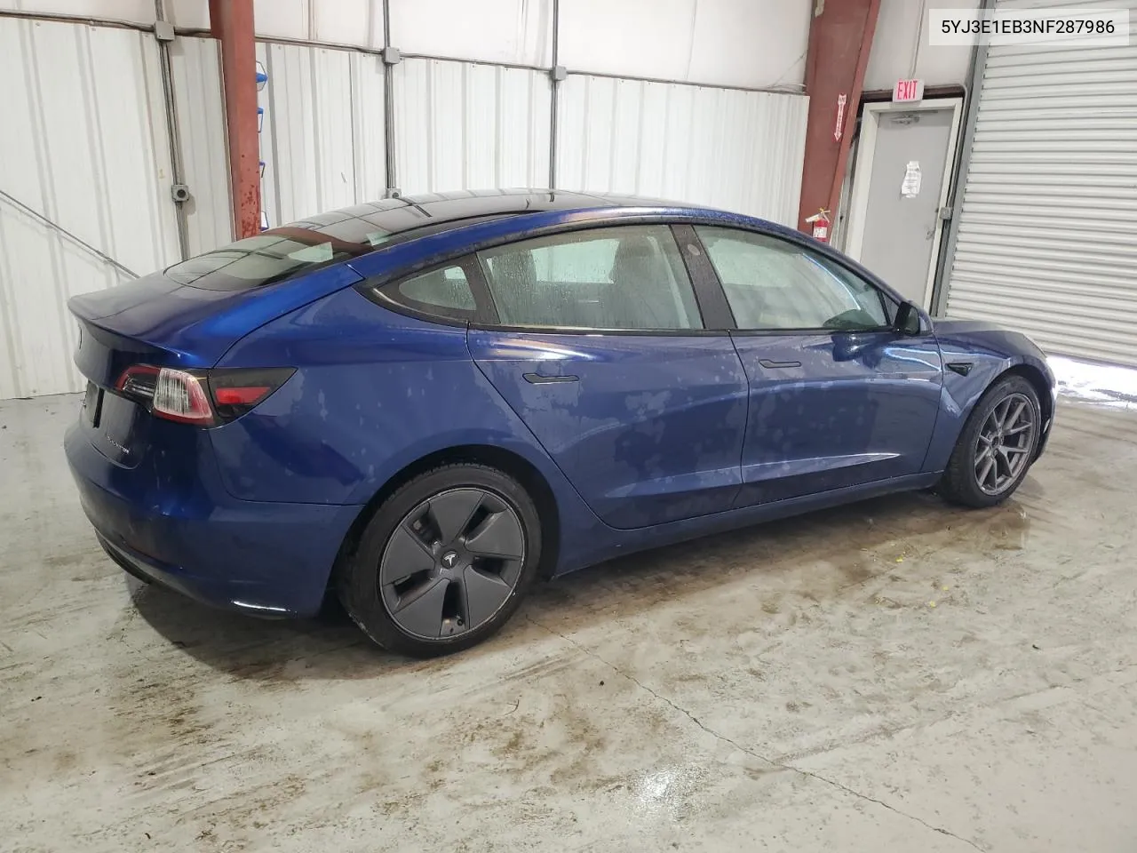 2022 Tesla Model 3 VIN: 5YJ3E1EB3NF287986 Lot: 72660024