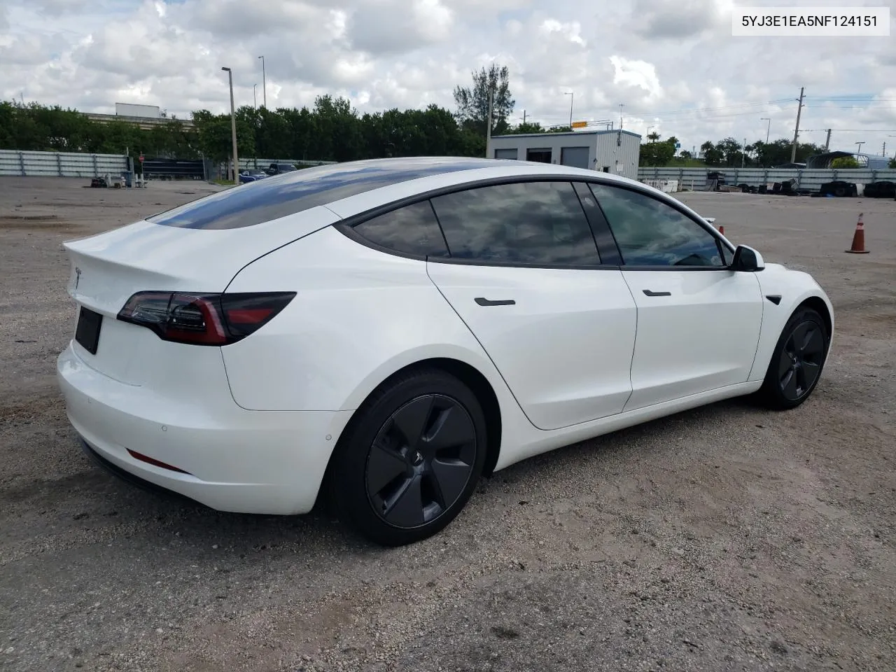 2022 Tesla Model 3 VIN: 5YJ3E1EA5NF124151 Lot: 72748304