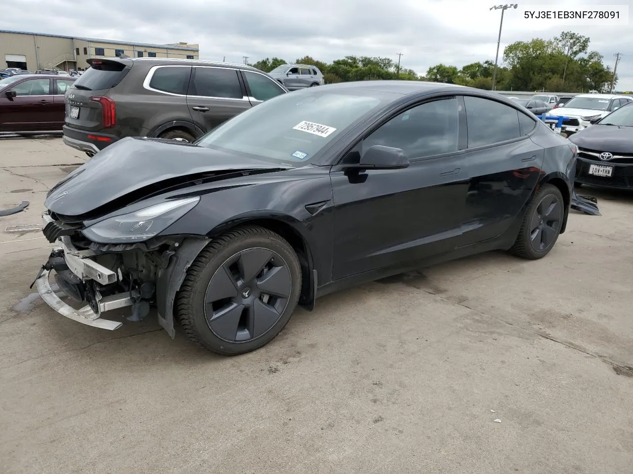 5YJ3E1EB3NF278091 2022 Tesla Model 3