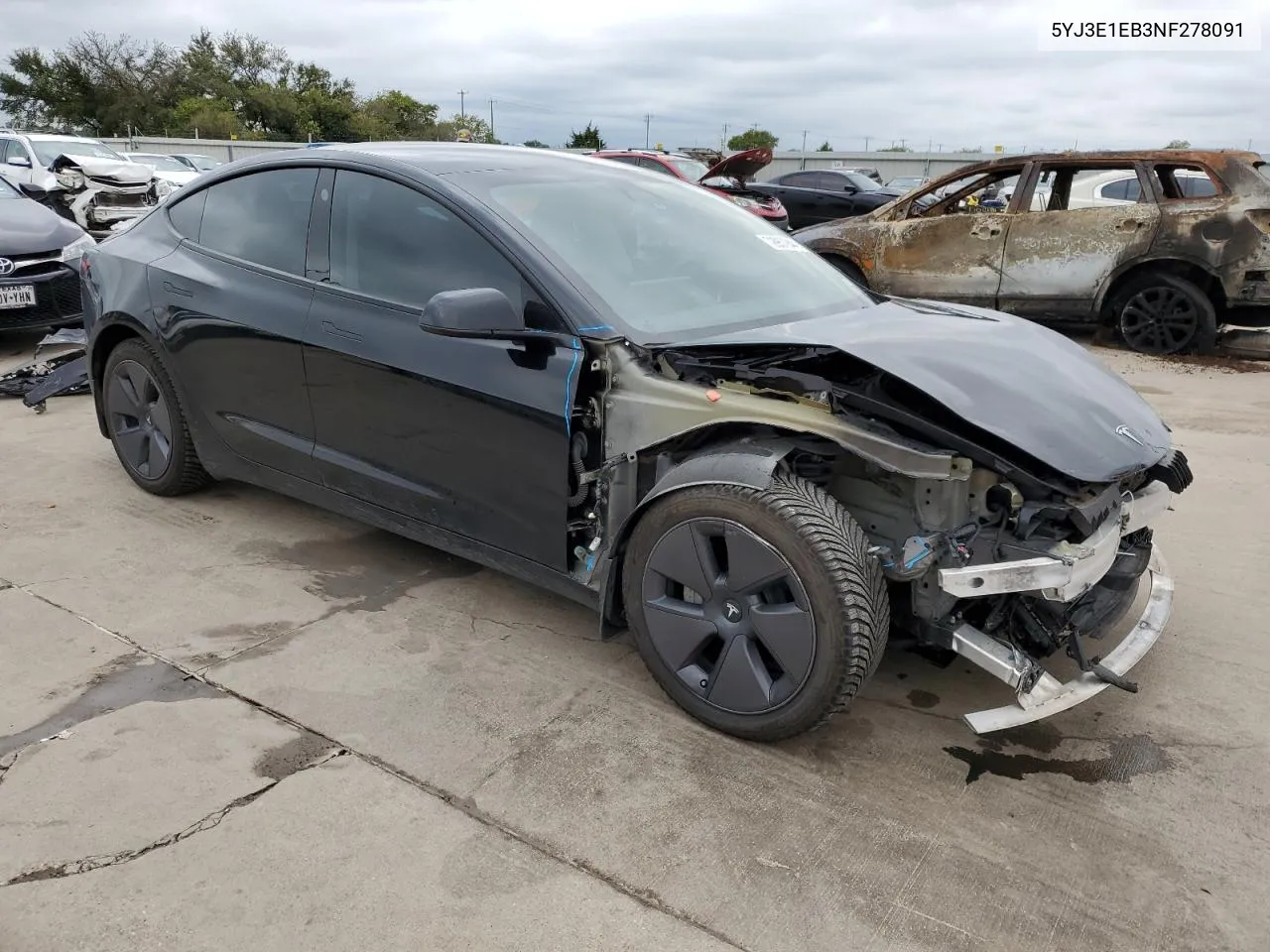 5YJ3E1EB3NF278091 2022 Tesla Model 3