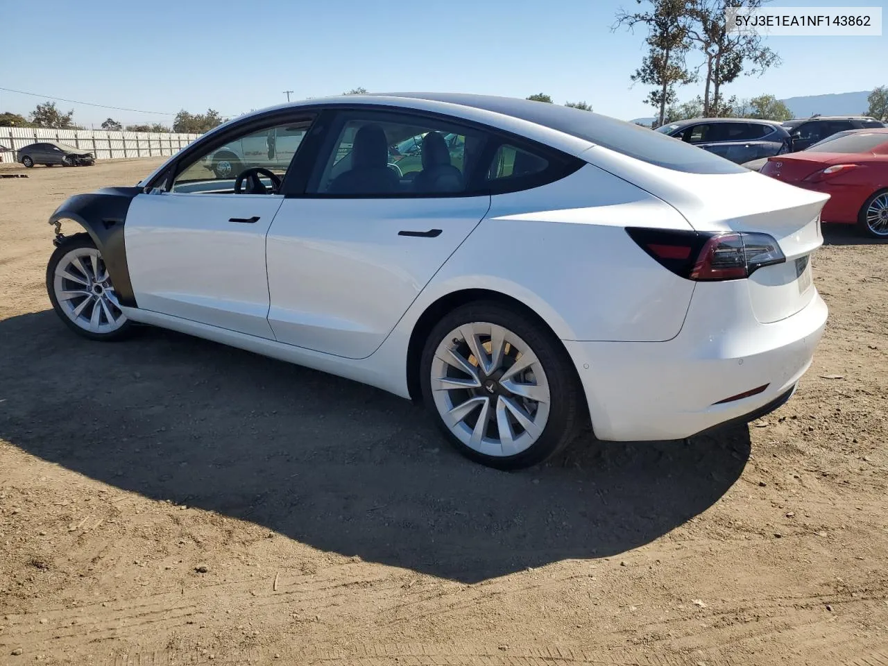 2022 Tesla Model 3 VIN: 5YJ3E1EA1NF143862 Lot: 73081174