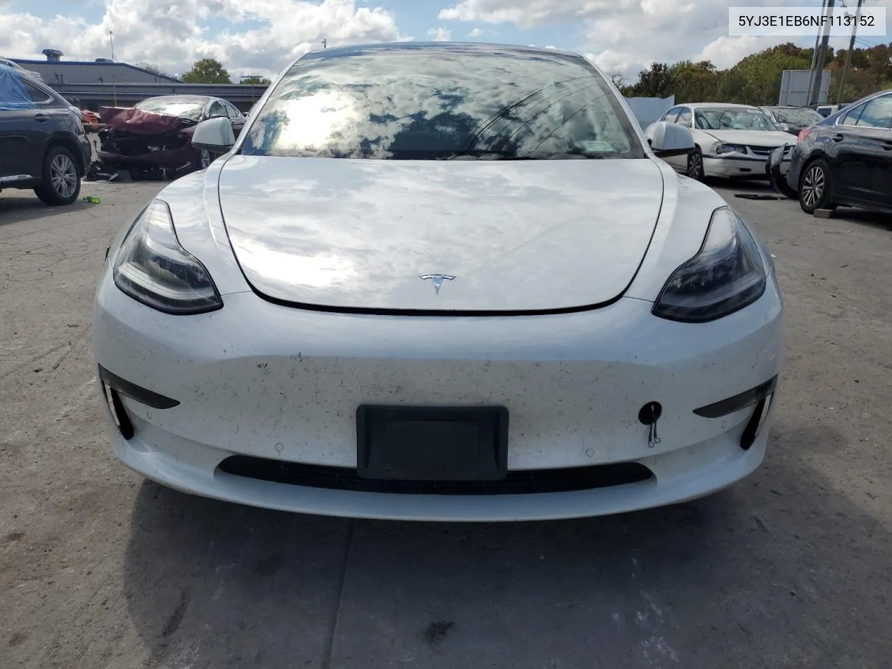 2022 Tesla Model 3 VIN: 5YJ3E1EB6NF113152 Lot: 73134484