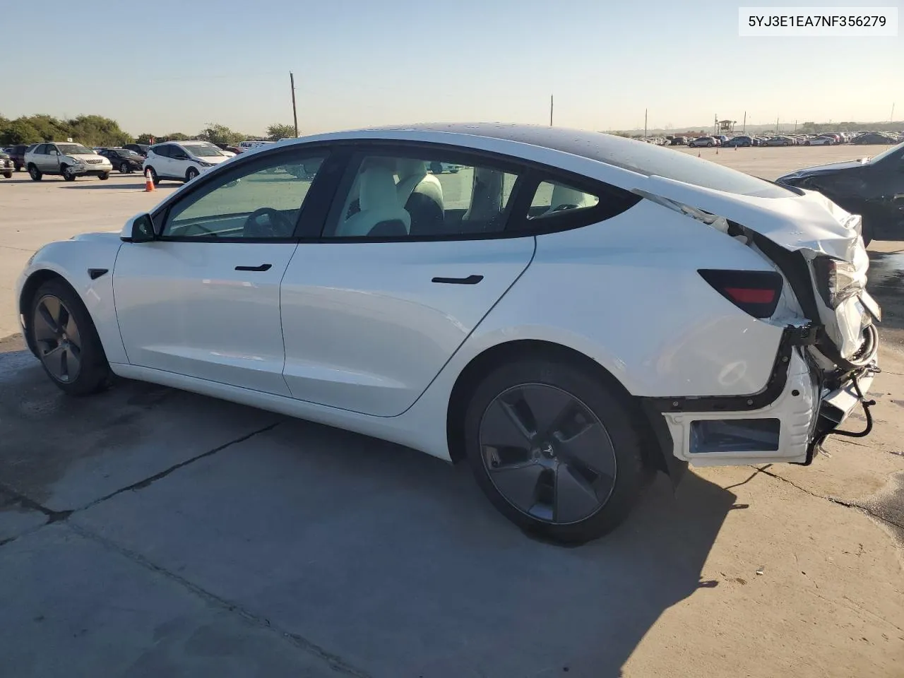 2022 Tesla Model 3 VIN: 5YJ3E1EA7NF356279 Lot: 73157034