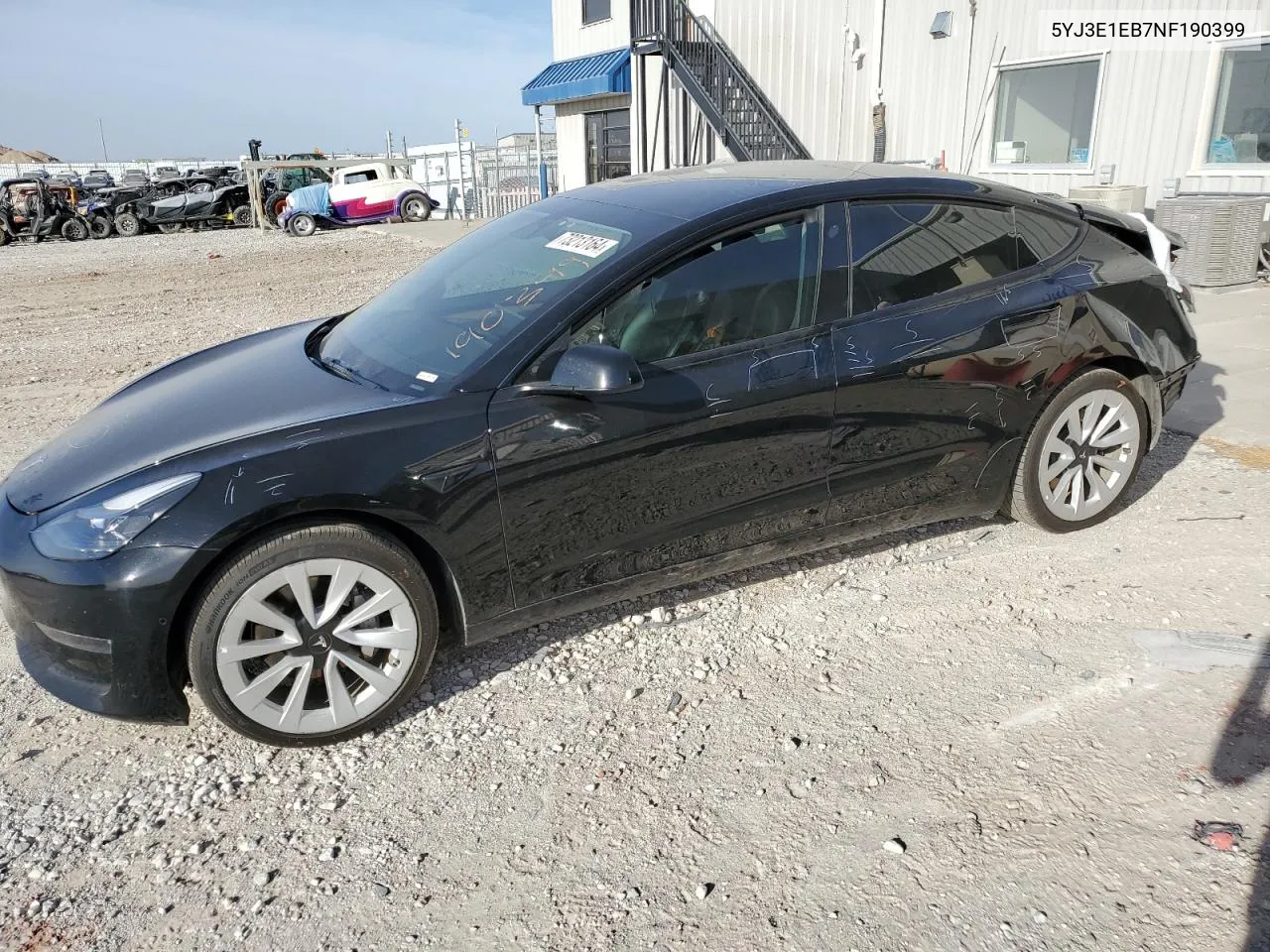 2022 Tesla Model 3 VIN: 5YJ3E1EB7NF190399 Lot: 73213164