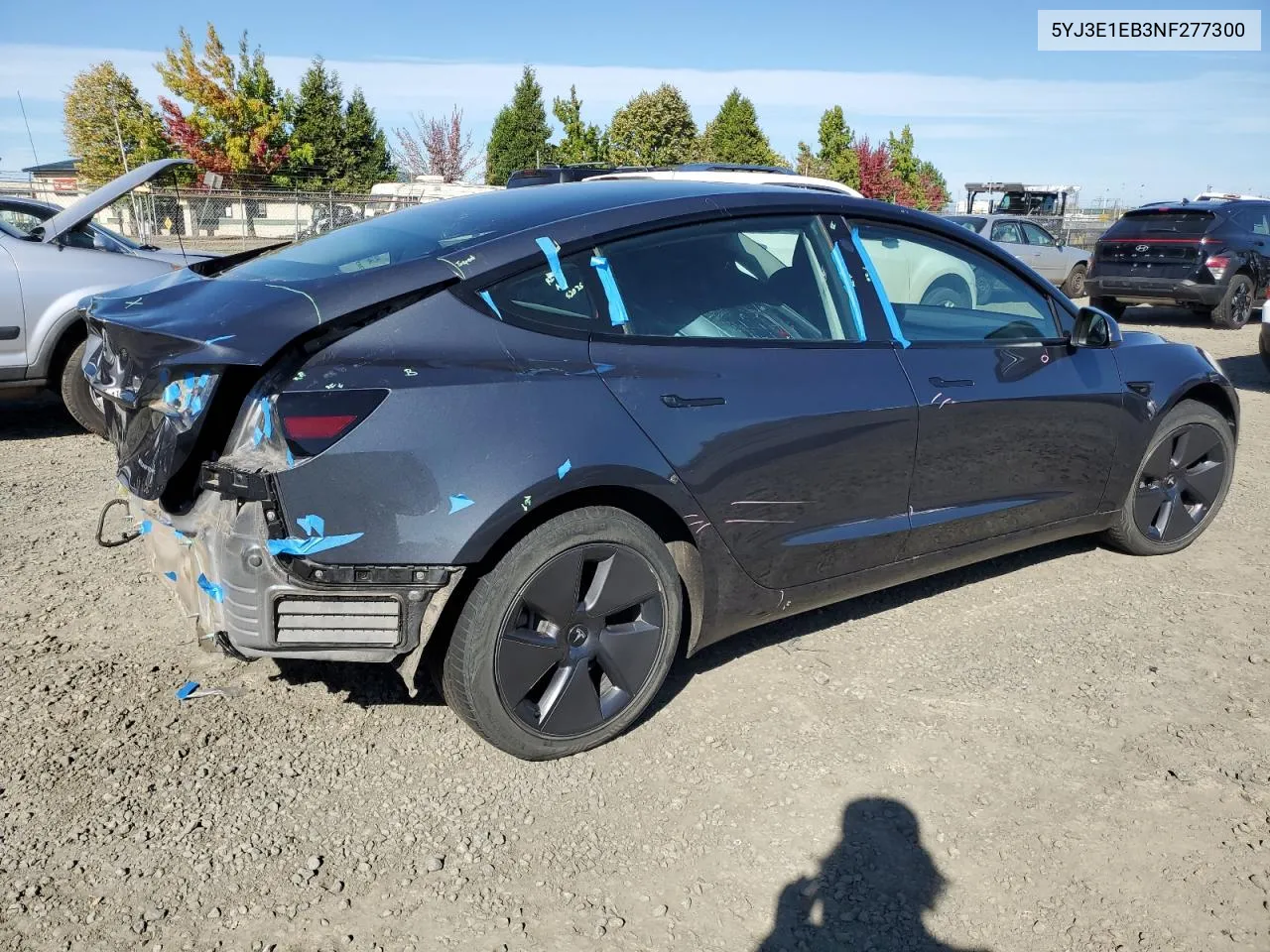 2022 Tesla Model 3 VIN: 5YJ3E1EB3NF277300 Lot: 73433074