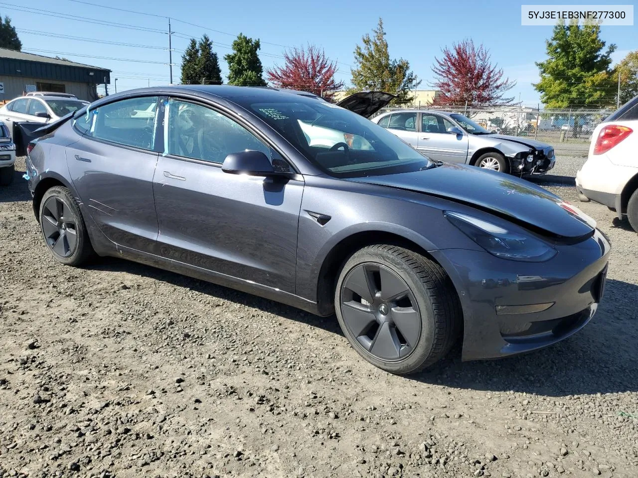 5YJ3E1EB3NF277300 2022 Tesla Model 3