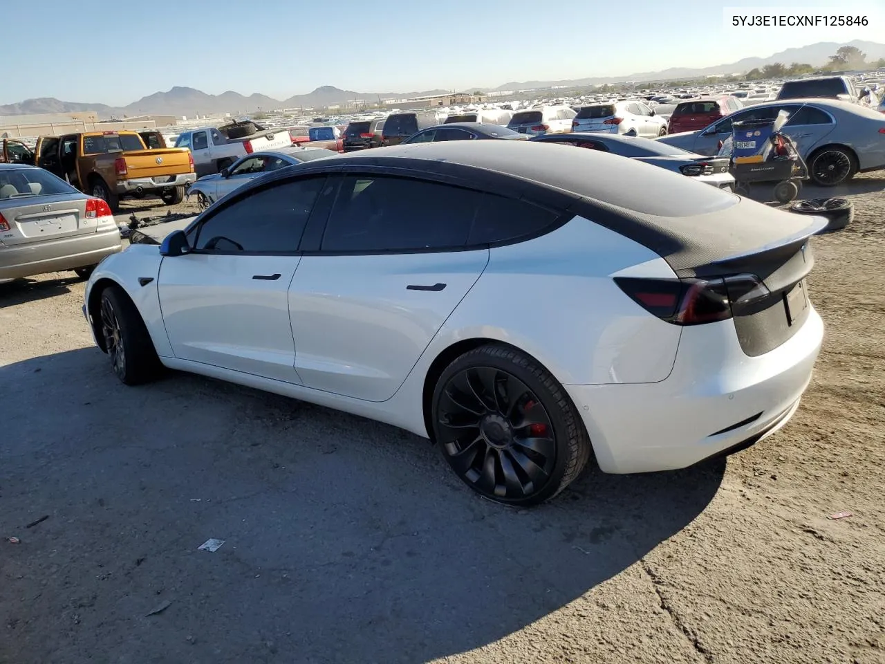 2022 Tesla Model 3 VIN: 5YJ3E1ECXNF125846 Lot: 73544124