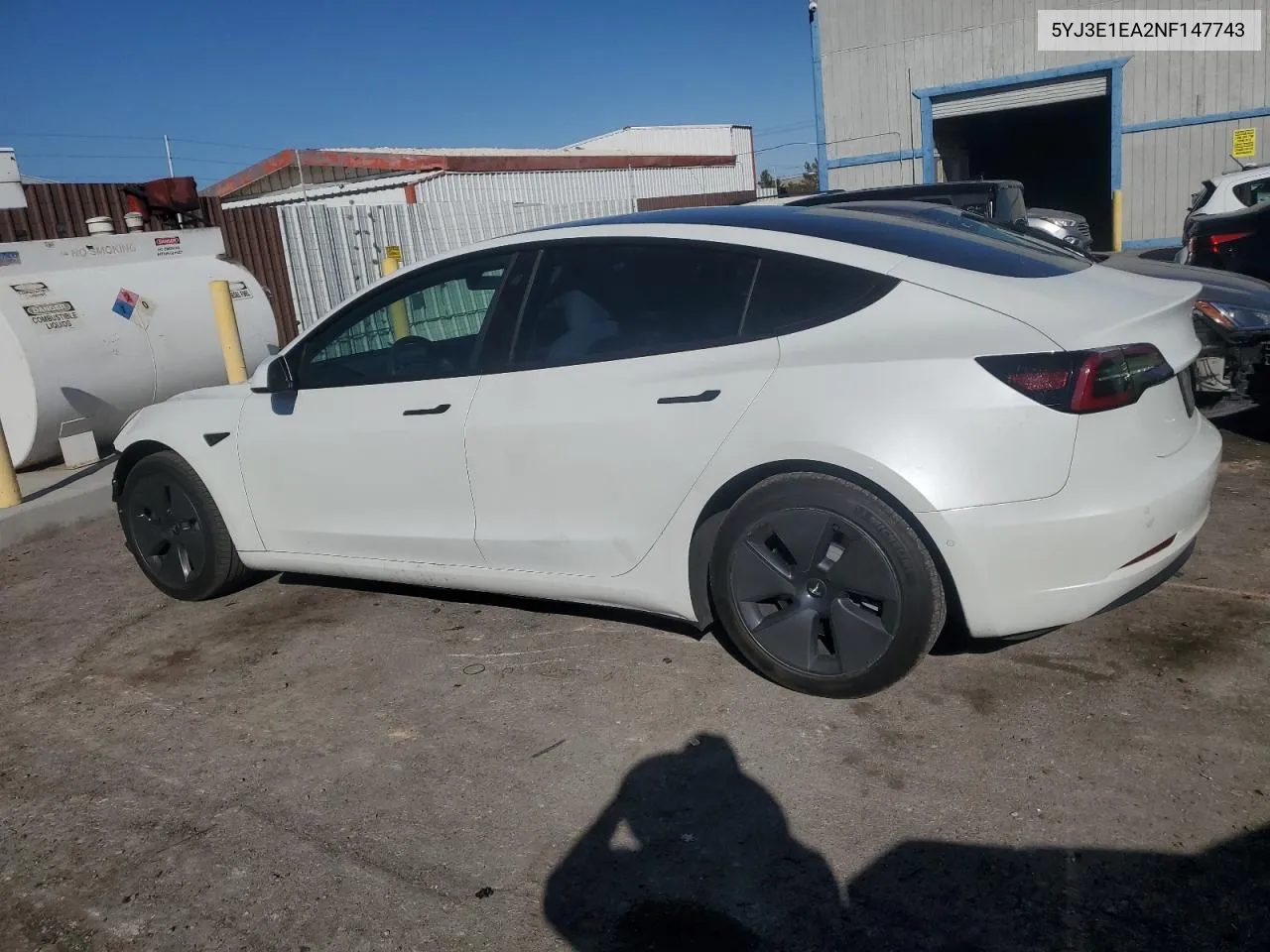 2022 Tesla Model 3 VIN: 5YJ3E1EA2NF147743 Lot: 73609064