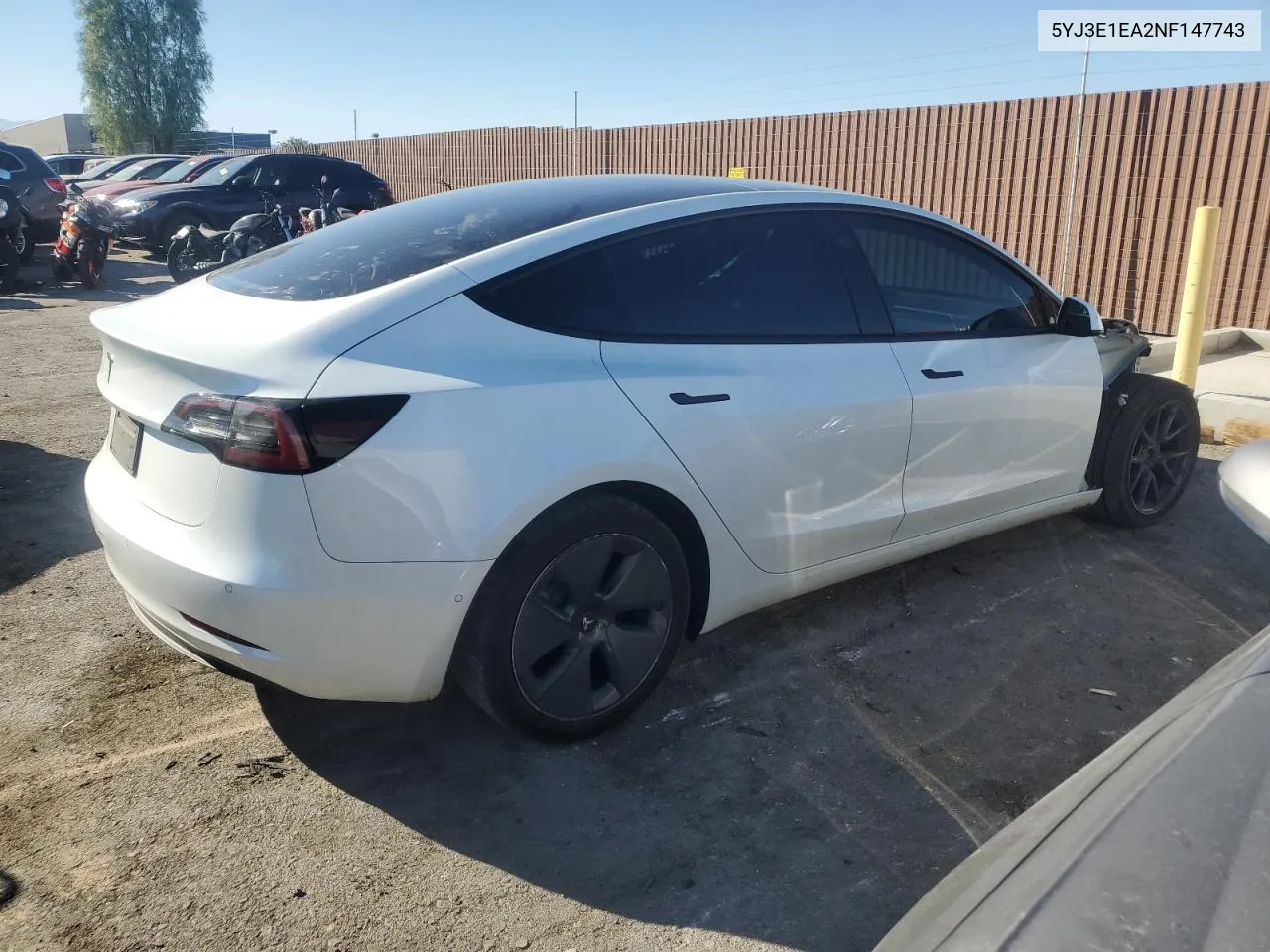 5YJ3E1EA2NF147743 2022 Tesla Model 3