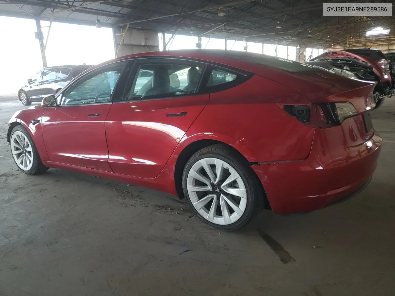 2022 Tesla Model 3 VIN: 5YJ3E1EA9NF289586 Lot: 73695734