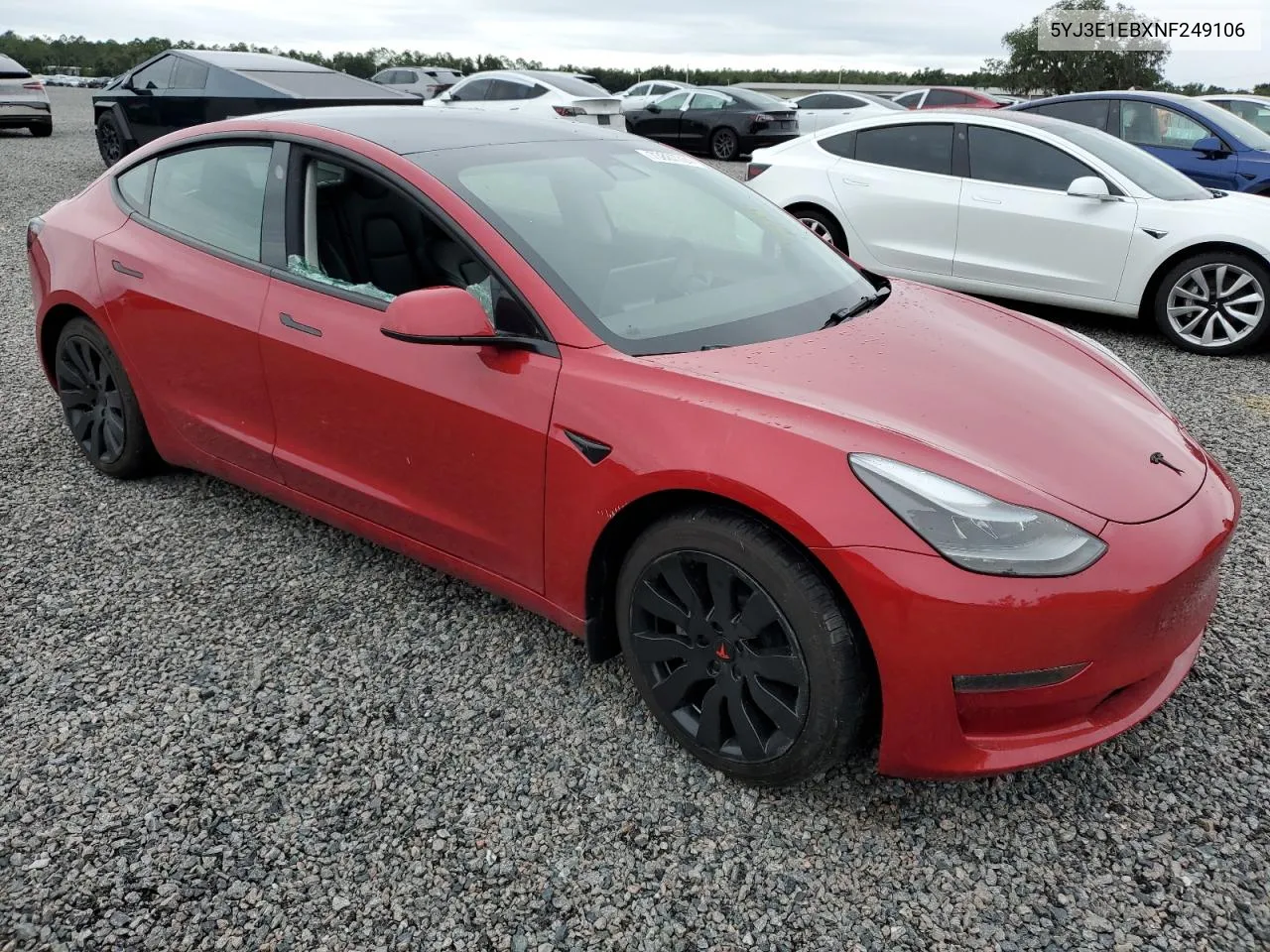 5YJ3E1EBXNF249106 2022 Tesla Model 3