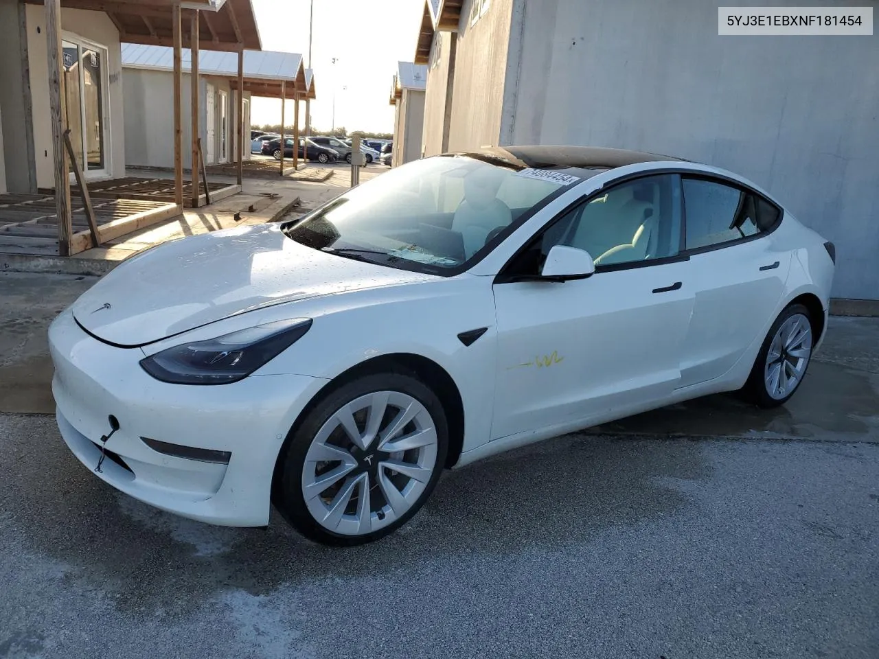 2022 Tesla Model 3 VIN: 5YJ3E1EBXNF181454 Lot: 74084454