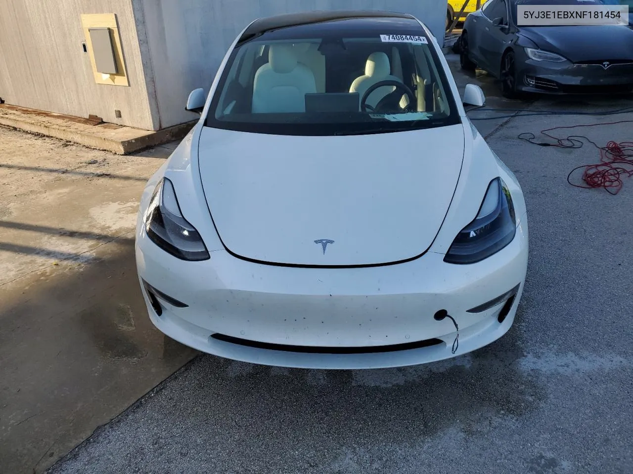 2022 Tesla Model 3 VIN: 5YJ3E1EBXNF181454 Lot: 74084454