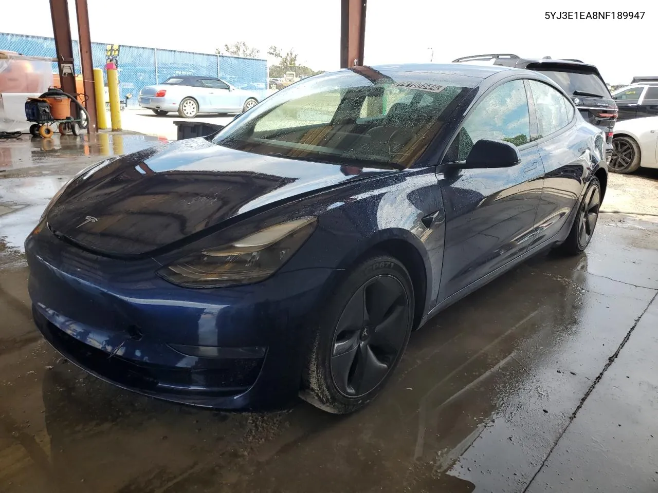 2022 Tesla Model 3 VIN: 5YJ3E1EA8NF189947 Lot: 74108844