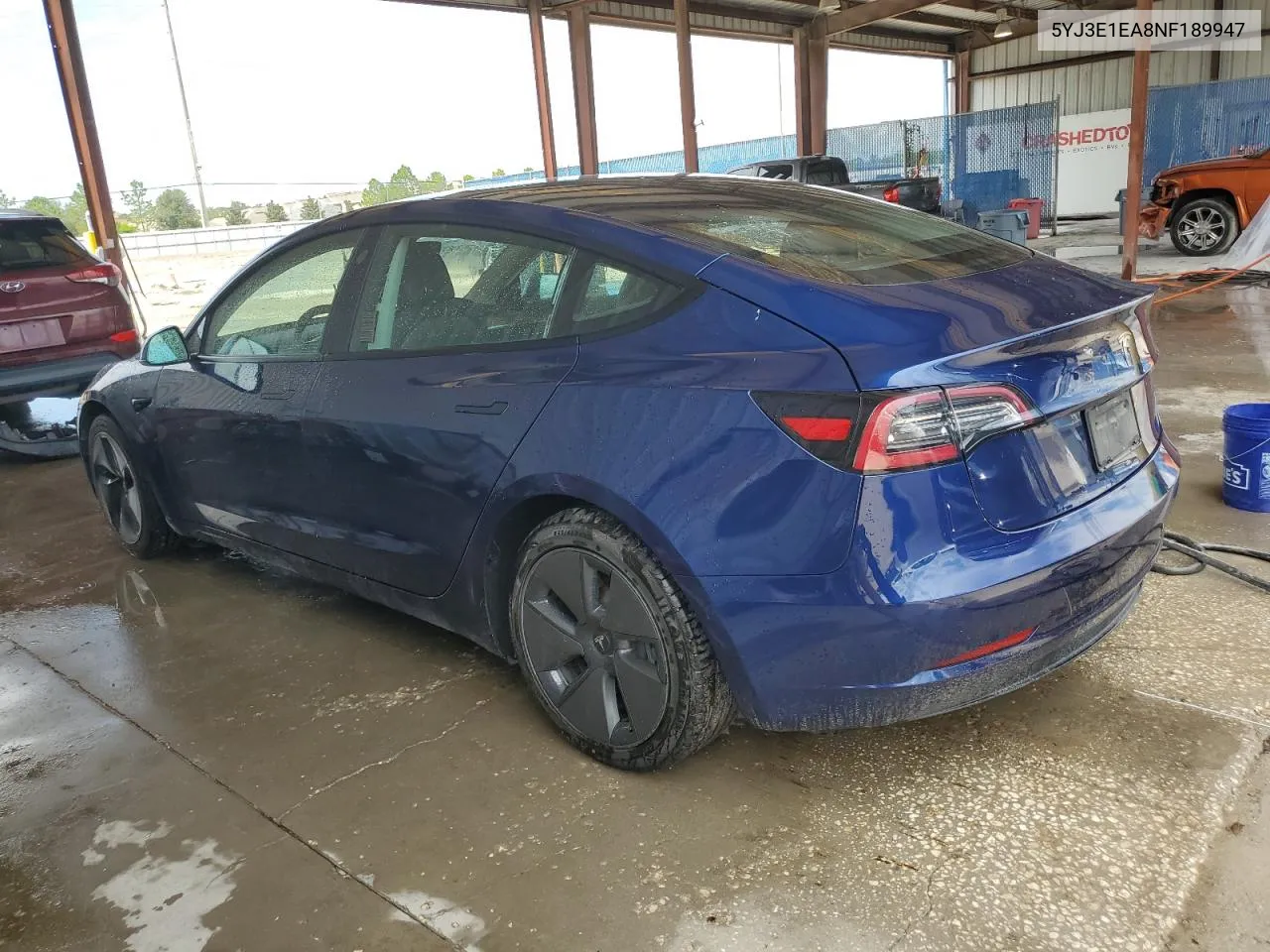 2022 Tesla Model 3 VIN: 5YJ3E1EA8NF189947 Lot: 74108844