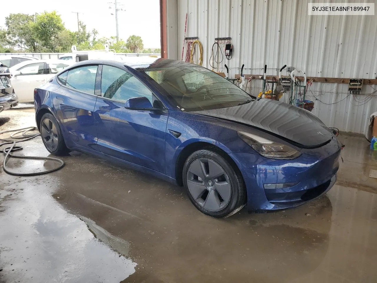 2022 Tesla Model 3 VIN: 5YJ3E1EA8NF189947 Lot: 74108844