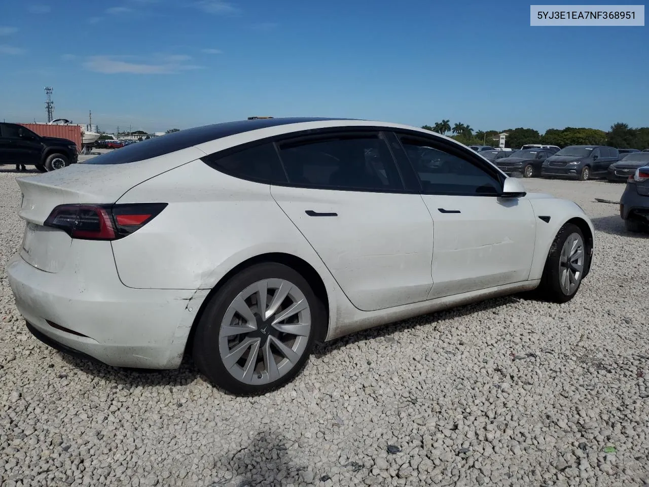 5YJ3E1EA7NF368951 2022 Tesla Model 3