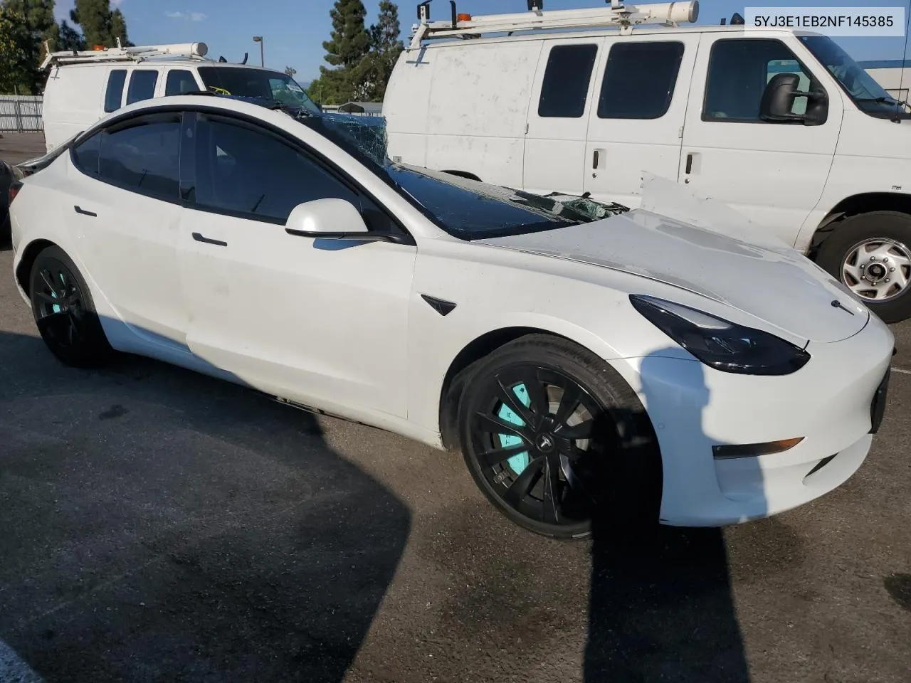 2022 Tesla Model 3 VIN: 5YJ3E1EB2NF145385 Lot: 74218724