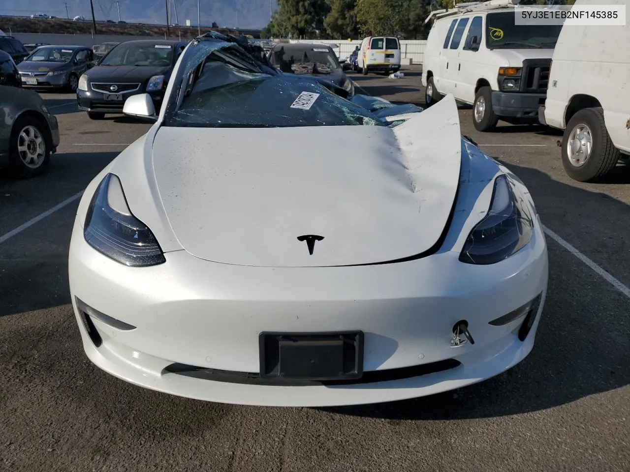 2022 Tesla Model 3 VIN: 5YJ3E1EB2NF145385 Lot: 74218724