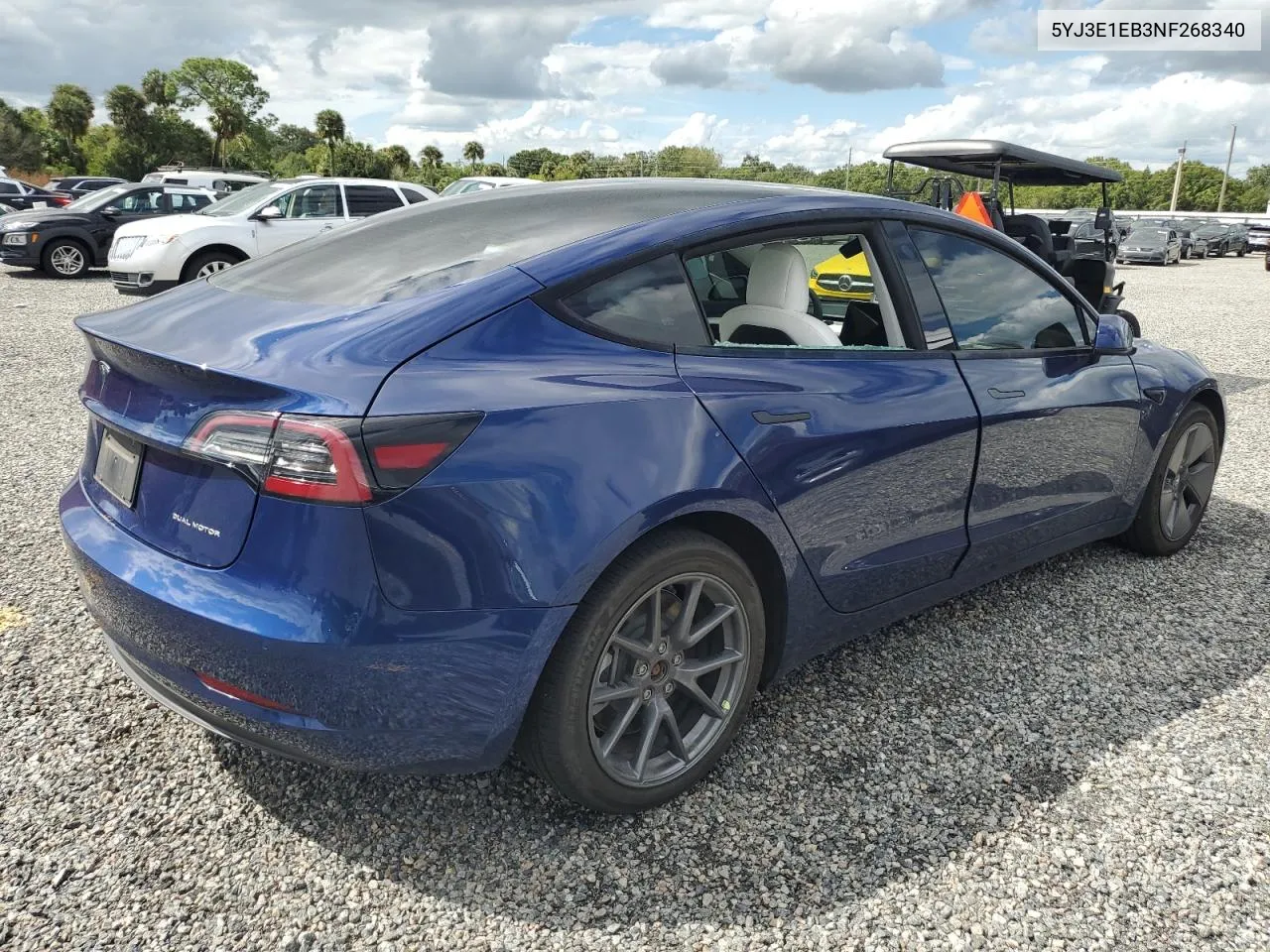 5YJ3E1EB3NF268340 2022 Tesla Model 3