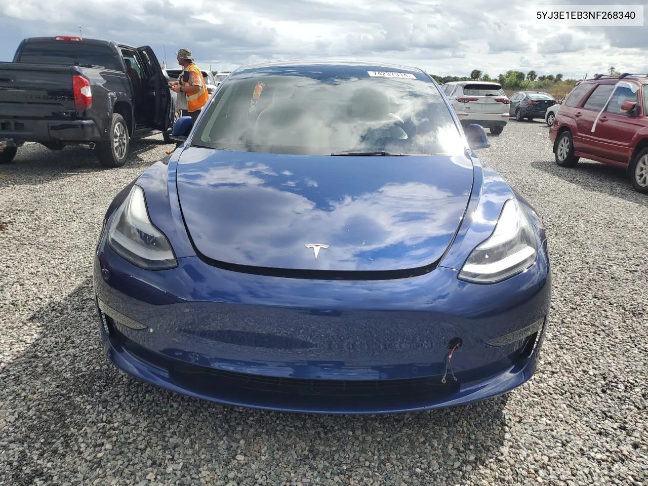 5YJ3E1EB3NF268340 2022 Tesla Model 3