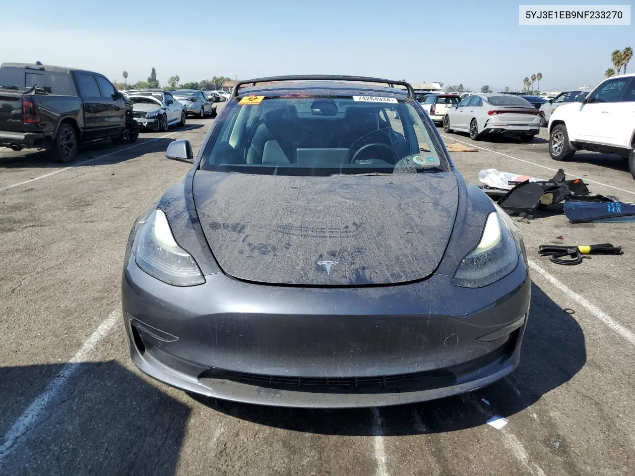 5YJ3E1EB9NF233270 2022 Tesla Model 3