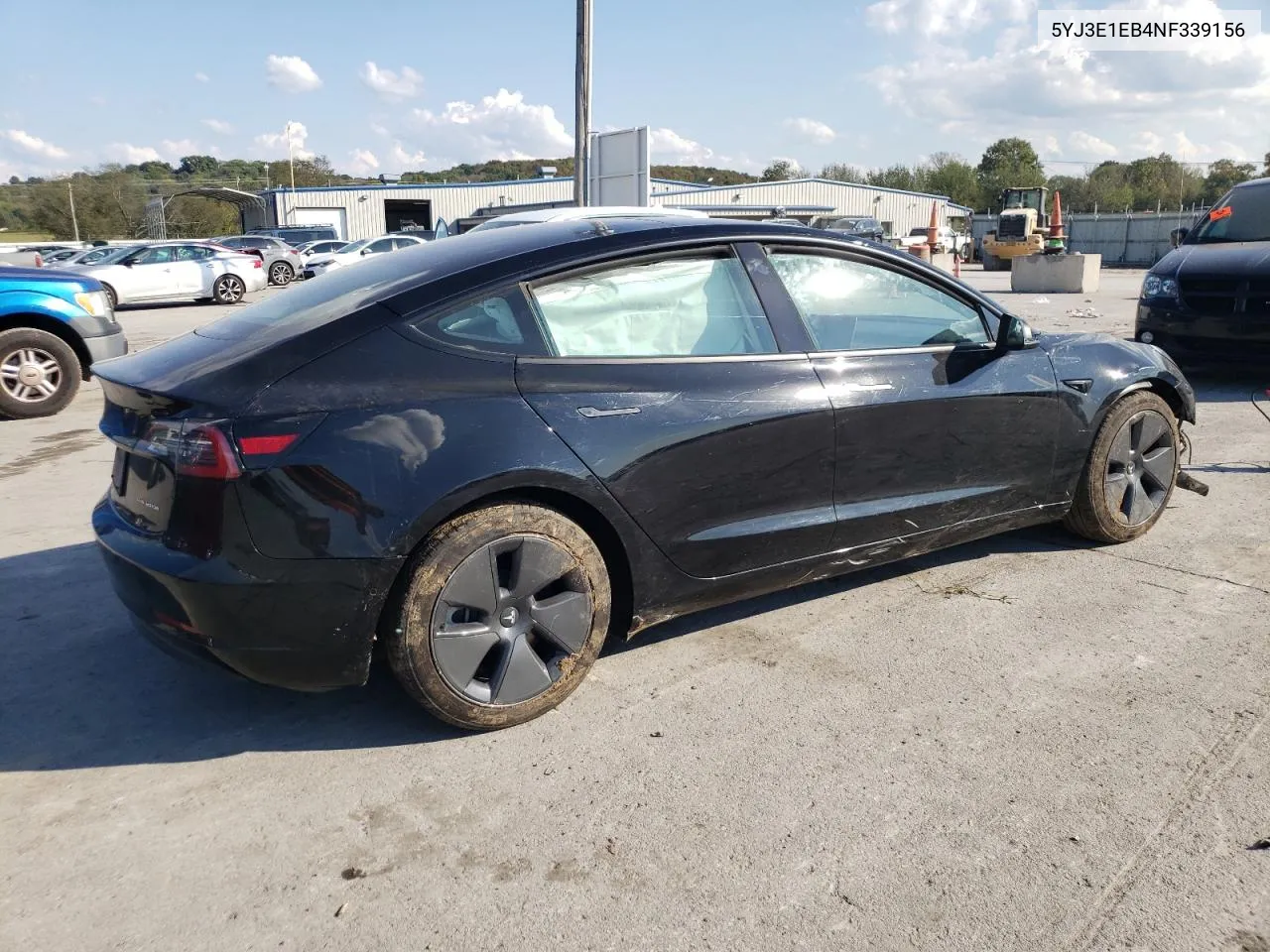 2022 Tesla Model 3 VIN: 5YJ3E1EB4NF339156 Lot: 74420014