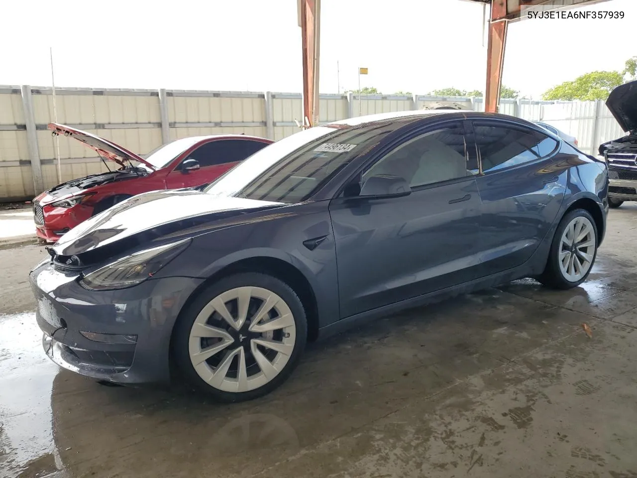 2022 Tesla Model 3 VIN: 5YJ3E1EA6NF357939 Lot: 74496134