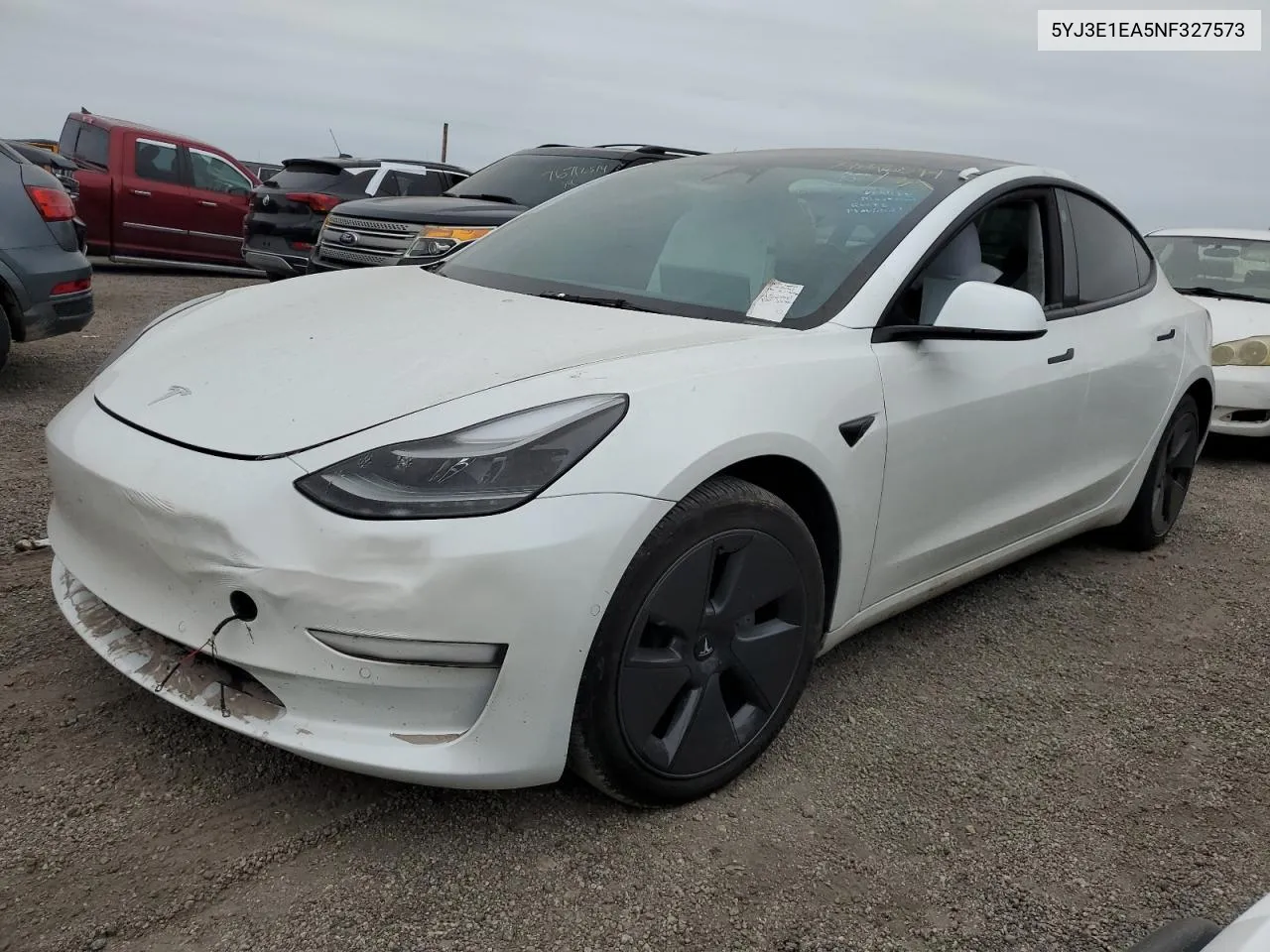 2022 Tesla Model 3 VIN: 5YJ3E1EA5NF327573 Lot: 74662594