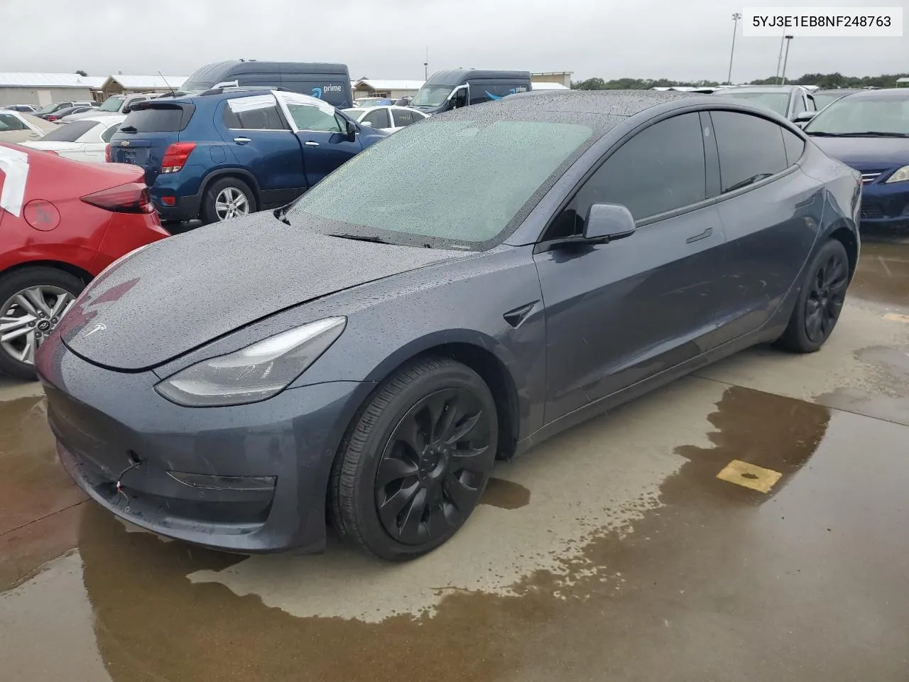 2022 Tesla Model 3 VIN: 5YJ3E1EB8NF248763 Lot: 74730884