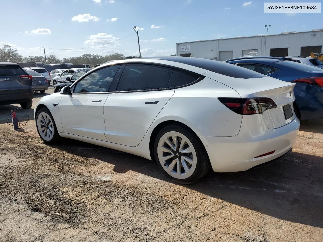 2022 Tesla Model 3 VIN: 5YJ3E1EB8NF109684 Lot: 74740754